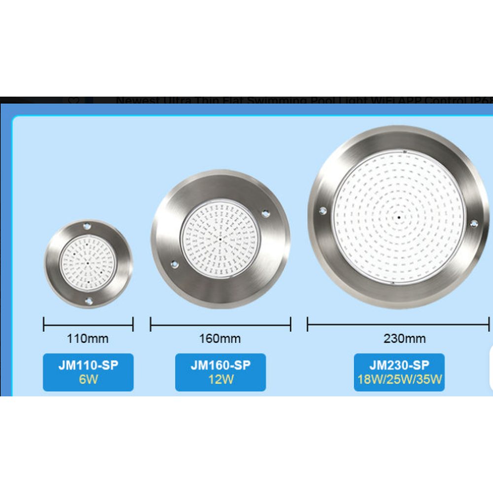 1.5 Inch LED Liner Spa Pool Light for Vinyl and Fiberglass Pools